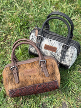 Load image into Gallery viewer, Wrangler Cowhide Barrel Bag