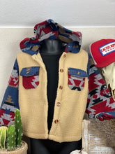 Load image into Gallery viewer, Aztec Hoodie Shacket
