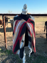 Load image into Gallery viewer, Red Aztec Scarve Shawl
