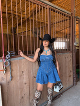 Load image into Gallery viewer, Ranch Her Denim Romper
