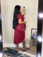 Load image into Gallery viewer, Leandra Burgundy Dress
