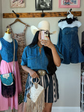 Load image into Gallery viewer, Denim Rodeo Top
