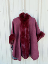 Load image into Gallery viewer, Wilma Fur Poncho
