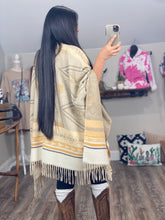 Load image into Gallery viewer, Sand Aztec Poncho
