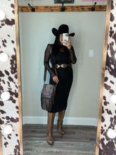 Load image into Gallery viewer, Mesh Long Sleeve Dress
