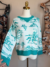 Load image into Gallery viewer, Turquoise Desert Sweater
