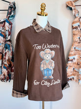 Load image into Gallery viewer, Too Western Flannel Sweater
