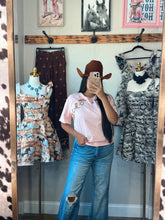 Load image into Gallery viewer, Pink Western Top

