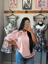 Load image into Gallery viewer, Pink Western Top
