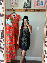 Load image into Gallery viewer, Boot Stitch Fringe Dress
