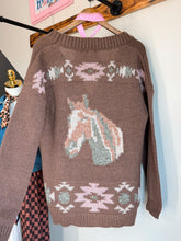 Load image into Gallery viewer, Pink Chocolate Horse Cardigan
