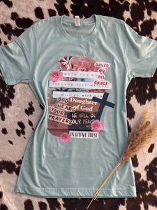 Saved by his grace tee