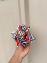 Load image into Gallery viewer, Serape Cheetah Bow
