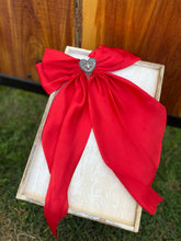 Load image into Gallery viewer, Heart Steer Concho Hair Bows
