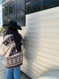 Harlow Horse Cardigan