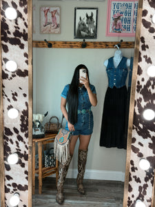 All Denim Romper