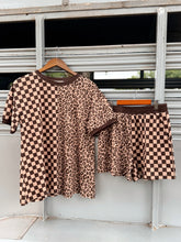 Load image into Gallery viewer, Leopard Checkered Short Set
