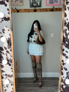 Lace Mini Skirt