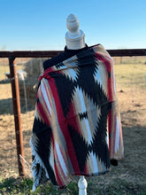 Load image into Gallery viewer, Red Aztec Scarve Shawl
