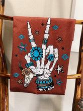 Load image into Gallery viewer, Turquoise Skeleton Tee
