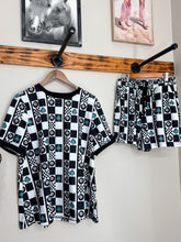 Load image into Gallery viewer, Western Checkered Short Set
