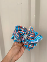 Load image into Gallery viewer, Aztec Blue Bow
