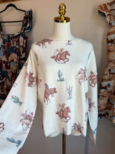 Load image into Gallery viewer, Cowboy Rider Knit Sweater
