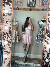 Load image into Gallery viewer, Pink Halter Dot Dress
