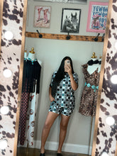 Load image into Gallery viewer, Western Checkered Short Set
