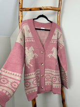 Load image into Gallery viewer, Harlow Horse Cardigan - Pink
