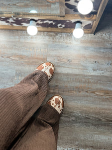 Cow Print Slippers