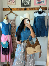 Load image into Gallery viewer, Denim Rodeo Top
