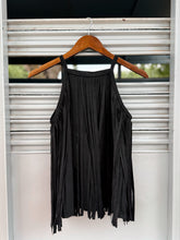 Load image into Gallery viewer, Black Fringe Top
