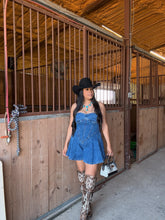 Load image into Gallery viewer, Ranch Her Denim Romper
