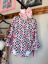 Load image into Gallery viewer, Checkered Fringe Romper
