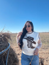 Load image into Gallery viewer, Howdy Cowboy Sleeveless Sweater
