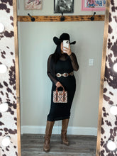 Load image into Gallery viewer, Mesh Long Sleeve Dress

