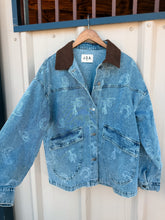 Load image into Gallery viewer, Western Oversize Denim Shacket
