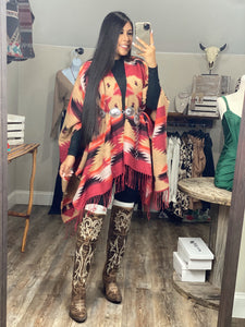 The Marlowe Aztec Poncho