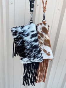 Loera Cowhide Fringe Bag